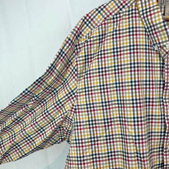 DULUTH TRADING Mens 3XL Wrinklefighter Long Sleeve Shirt Check Cotton Multicolor - Picture 7 of 9